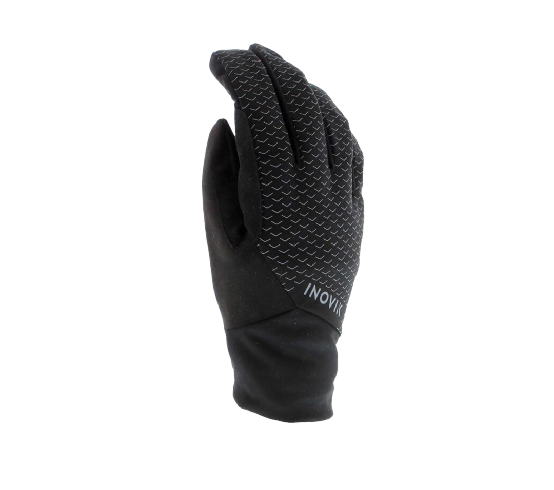Black ski glove with INOVIK logo and textured grip for cross-country skiing
