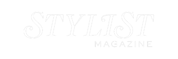 Stylish logo text reading “STYLIST MAGAZINE” on a black background