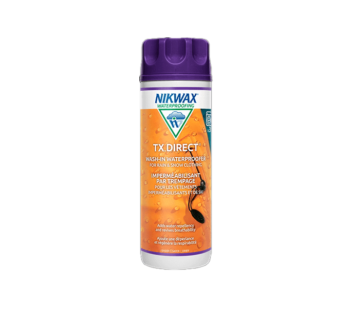 Nikwax TX Direct wash-in waterproofing for rain and snow clothing bottle